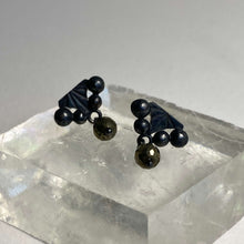 Load image into Gallery viewer, Sterling Silver with Pyrite Bead Stud Earrings