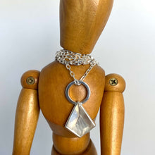 Load image into Gallery viewer, Crystal Quartz Prism and Sterling Silver Pendant