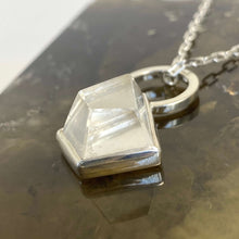 Load image into Gallery viewer, Crystal Quartz Prism and Sterling Silver Pendant