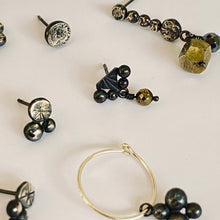 Load image into Gallery viewer, Sterling Silver with Pyrite Bead Stud Earrings