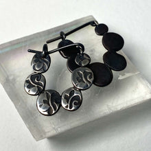 Load image into Gallery viewer, Sterling Silver Blackened Pattern Earrings
