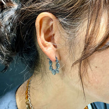Load image into Gallery viewer, Sterling Silver Blackened Pattern Earrings