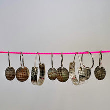 Load image into Gallery viewer, Fabric Print Sterling Silver Earrings design 2