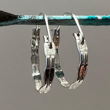 Load image into Gallery viewer, Sterling Silver Hoop Earrings