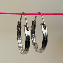 Load image into Gallery viewer, Sterling Silver Hoop Earrings