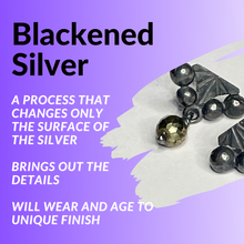 Load image into Gallery viewer, Sterling Silver with Hematite and Pyrite Bead Stud Earrings
