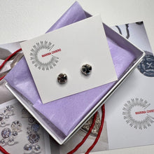 Load image into Gallery viewer, Sterling Silver Texture Cross Stud Earrings