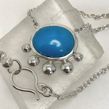 Load image into Gallery viewer, Turquoise and Sterling Silver Pendant and Necklace