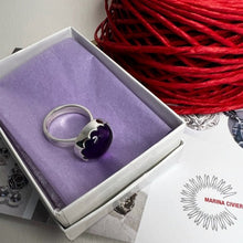 Load image into Gallery viewer, Amethyst Silver Ring