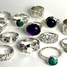 Load image into Gallery viewer, Amethyst Silver Ring