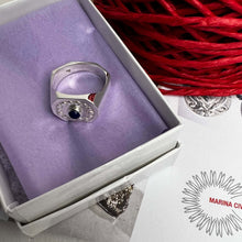 Load image into Gallery viewer, Lapis Lazuli and Sterling Silver Signet Ring