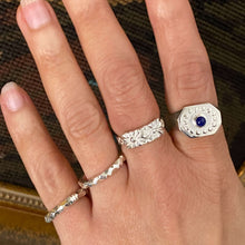 Load image into Gallery viewer, Lapis Lazuli and Sterling Silver Signet Ring