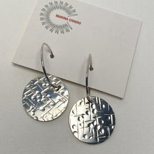 Load image into Gallery viewer, Round Hammered Earrings