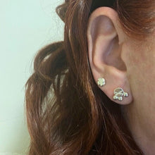 Load image into Gallery viewer, Sterling Silver Stamped Stud Earrings