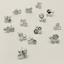 Load image into Gallery viewer, Sterling Silver Stamped Stud Earrings