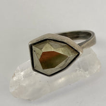 Load image into Gallery viewer, Pyrite Ring with Dark Satin Finish