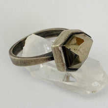 Load image into Gallery viewer, Pyrite Ring with Dark Satin Finish