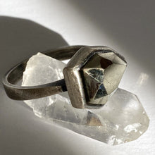 Load image into Gallery viewer, Pyrite Ring with Dark Satin Finish