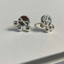 Load image into Gallery viewer, Sterling Silver Stamped Stud Earrings