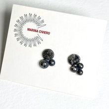 Load image into Gallery viewer, Sterling Silver Stamped Stud Earrings