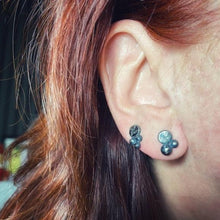 Load image into Gallery viewer, Sterling Silver Stamped Stud Earrings