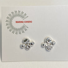 Load image into Gallery viewer, Sterling Silver Stamped Stud Earrings