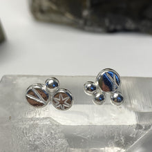 Load image into Gallery viewer, Sterling Silver Stamped Stud Earrings