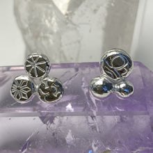 Load image into Gallery viewer, Sterling Silver Stamped Stud Earrings