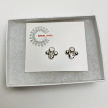 Load image into Gallery viewer, Sterling Silver Stamped Stud Earrings