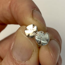 Load image into Gallery viewer, Sterling Silver Texture Cross Stud Earrings