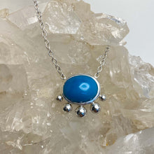 Load image into Gallery viewer, Turquoise and Sterling Silver Pendant and Necklace