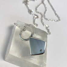 Load image into Gallery viewer, Crystal Quartz Prism and Sterling Silver Pendant
