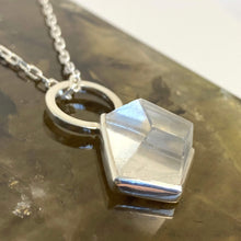 Load image into Gallery viewer, Crystal Quartz Prism and Sterling Silver Pendant
