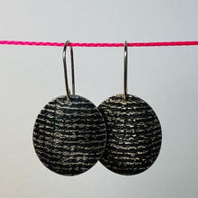 Load image into Gallery viewer, Fabric Print Sterling Silver Earrings
