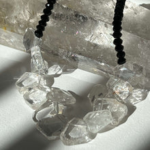 Load image into Gallery viewer, Crystal Quartz and Agate Bead Necklace
