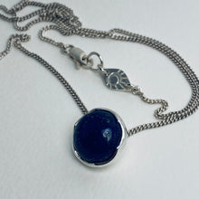 Load and play video in Gallery viewer, Lapis Lazuli and Sterling Silver Pendant
