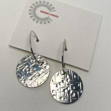 Load image into Gallery viewer, Round Hammered Earrings
