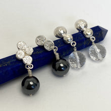 Load image into Gallery viewer, Sterling Silver and Hematite Bead Stud Earrings
